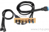 ЮСБ и Аудио панель для корпуса USB module, 2xUSB2.0+2xUSB3.0, PCB board+Audio+Cables for FL-301