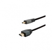 Кабель HDMI to microHDMI (19M -19M) 1.8м Exegate, ver1.4, позолоченные контакты