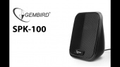Акустич. система 2.0 Gembird SPK-100, черный, 6 Вт, рег. громкости, USB-питание