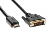 Кабель HDMI to DVI-D (19M -25M) 2м, TV-COM <LCG135E-2M>