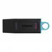 Накопитель KINGSTON 64GB USB3.2 Gen 1 DataTraveler Exodia (Black + Teal)