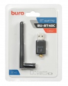 Адаптер USB Buro BU-BT40С Bluetooth 4.0+EDR class 1 100м черный