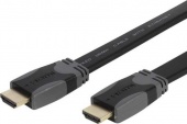 Высокоскоростной HDMI кабель с Ethernet (плоский), 1.5 м