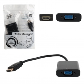Кабель-адаптер HDMI M-->VGA 15F, для подкл.монитора/проектора к выходу HDMI